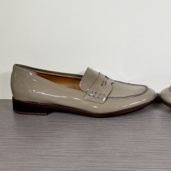 SARTO BY FRANCO SARTO Jolette Loafers, Taupe Patent Leather, Womens Size 6.5 M - Picture 7 of 14